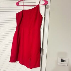 Lulu's Vibrant Red spaghetti Dress NWT